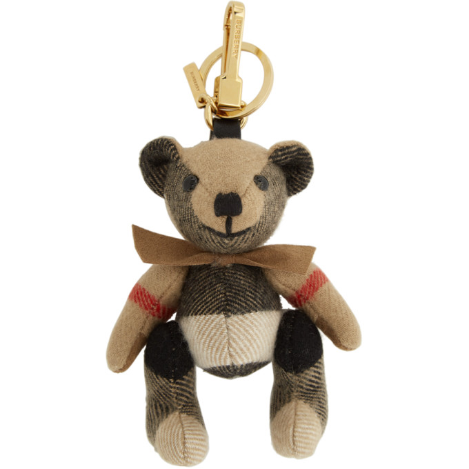 Cashmere Vintage Check Thomas Bear Keychain