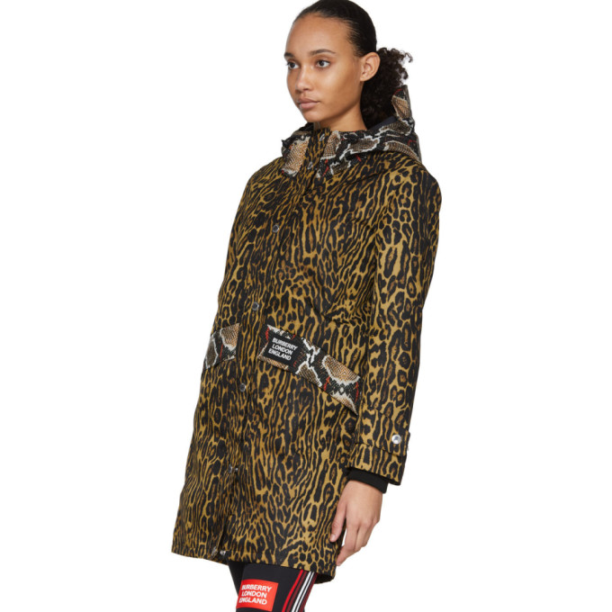 BURBERRY BURBERRY BLACK AND BROWN CRAMOND COAT