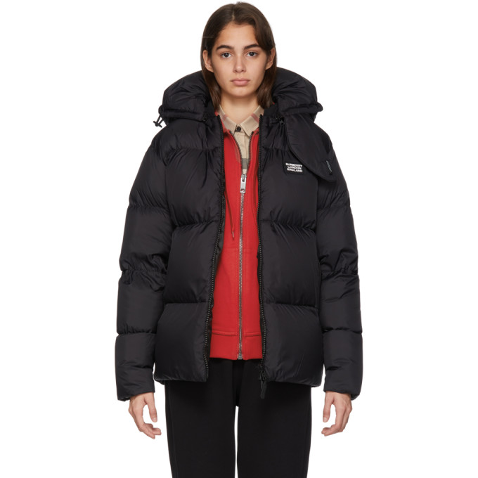 BURBERRY Black Monogram Puffer Down Dalston Jacket