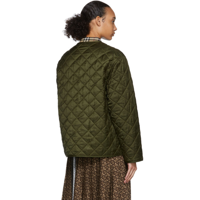 BURBERRY BURBERRY GREEN BARDSEY JACKET
