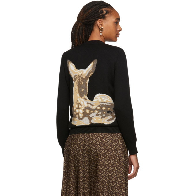 BURBERRY BURBERRY BLACK COURTNEY SWEATER