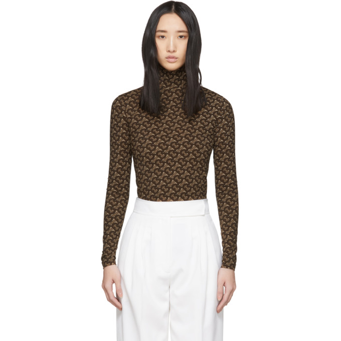 BURBERRY BURBERRY BROWN TRANCURA TURTLENECK