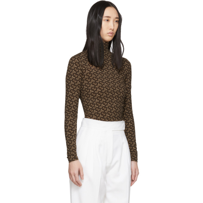 BURBERRY BROWN TRANCURA TURTLENECK