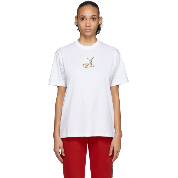 BURBERRY WHITE DEER T-SHIRT