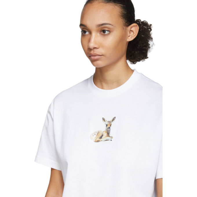 BURBERRY WHITE DEER T-SHIRT