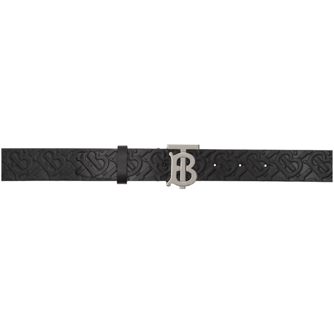 BURBERRY Black Plaque Belt