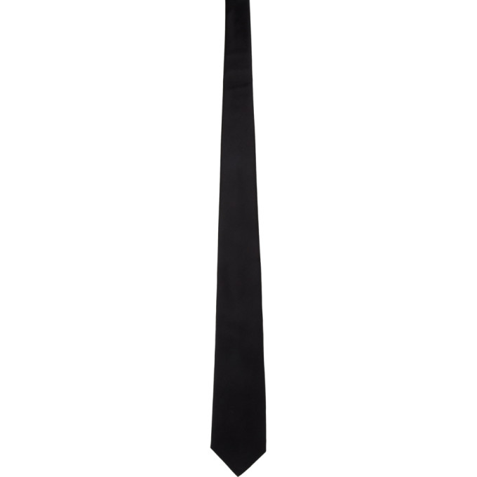 BURBERRY BURBERRY BLACK SILK TIE