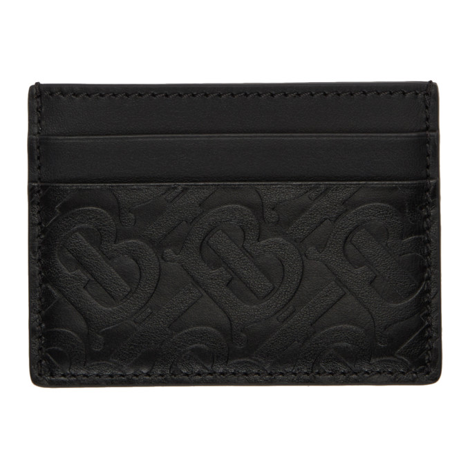 BURBERRY BURBERRY BLACK MONOGRAM SANDON CARD HOLDER