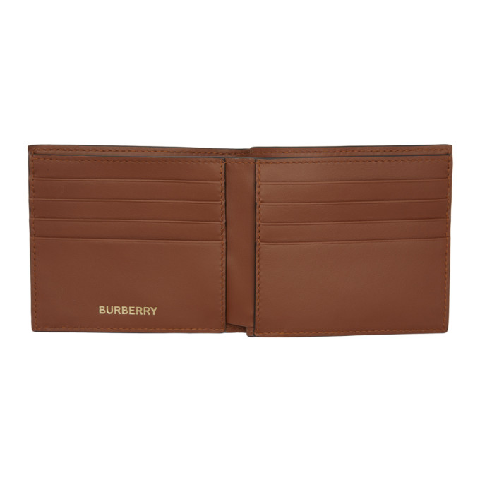 BURBERRY Brown Monogram E-Canvas Wallet