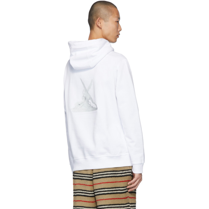 BURBERRY BURBERRY WHITE CUPID SHAWN HOODIE