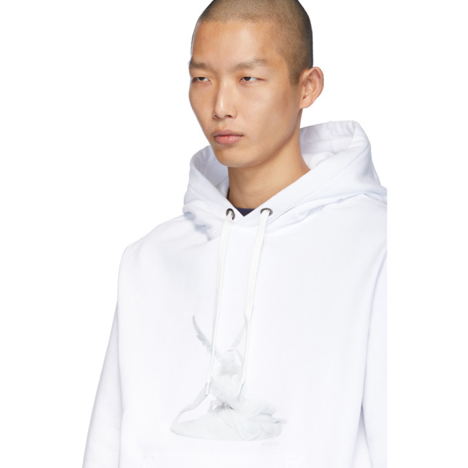 BURBERRY BURBERRY WHITE CUPID SHAWN HOODIE