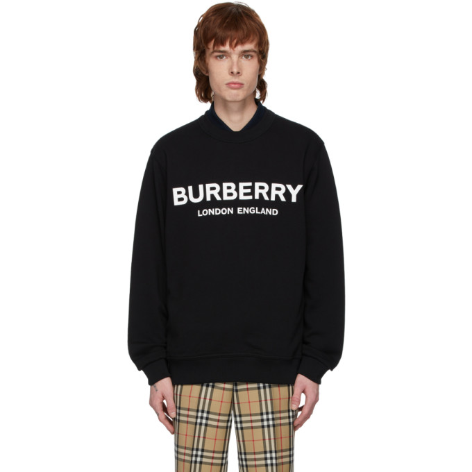BURBERRY Black Logo Lanslow Sweatshirt