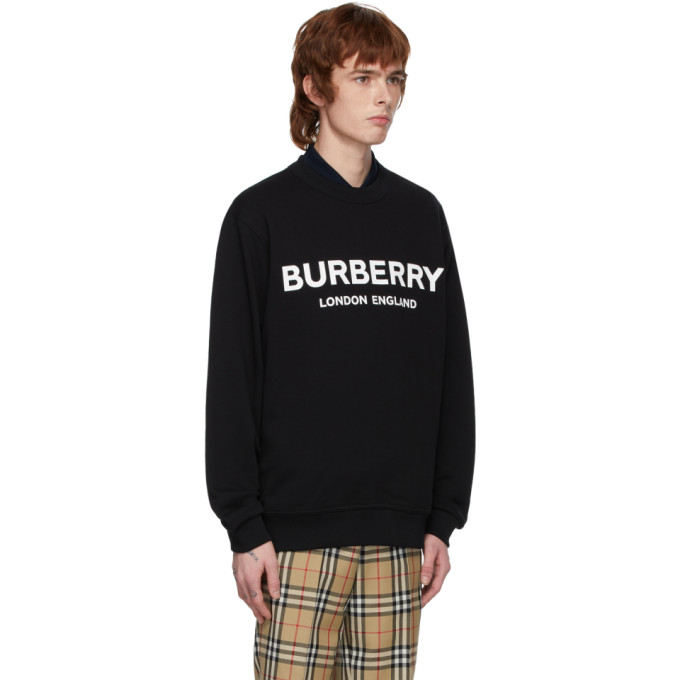 BURBERRY Black Logo Lanslow Sweatshirt