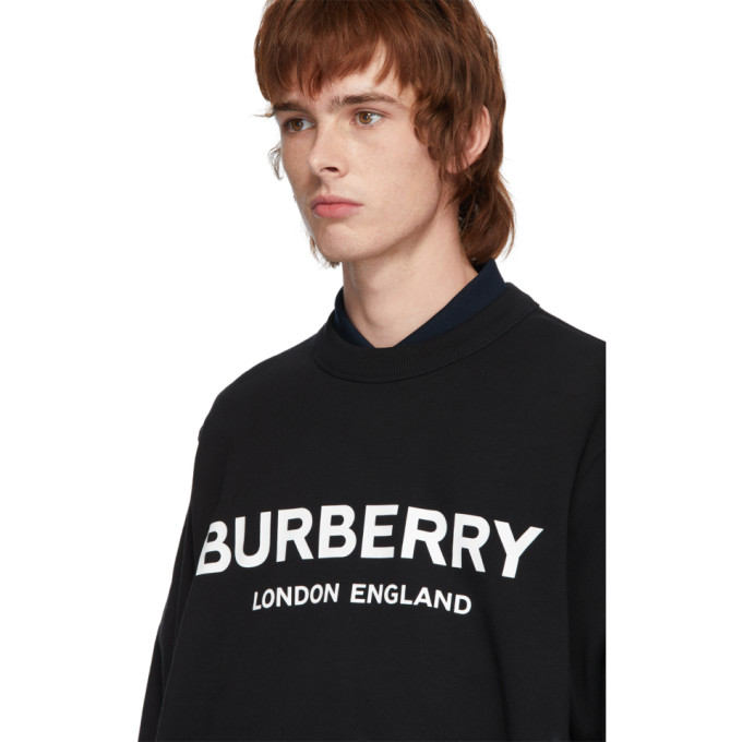 BURBERRY Black Logo Lanslow Sweatshirt