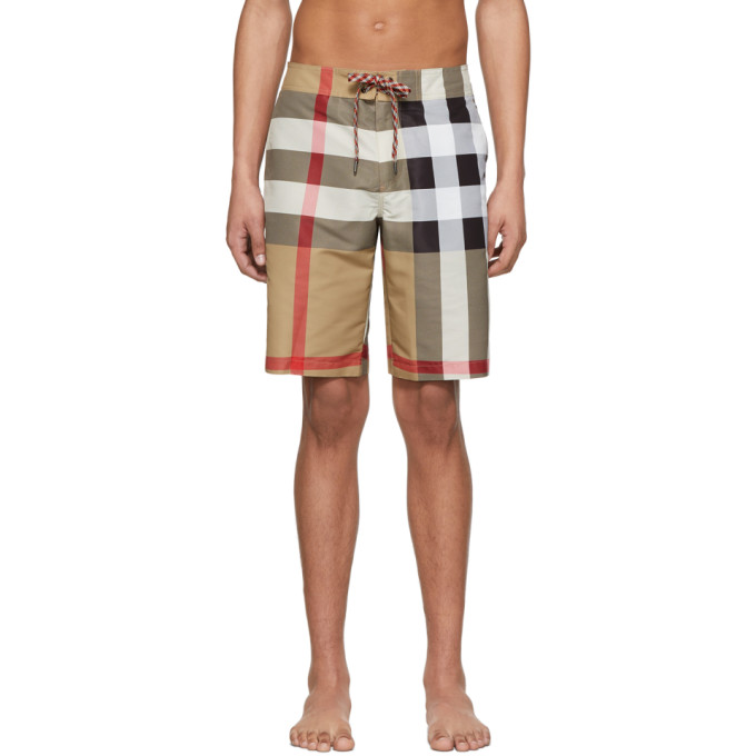 burberry swimsuit mens brown