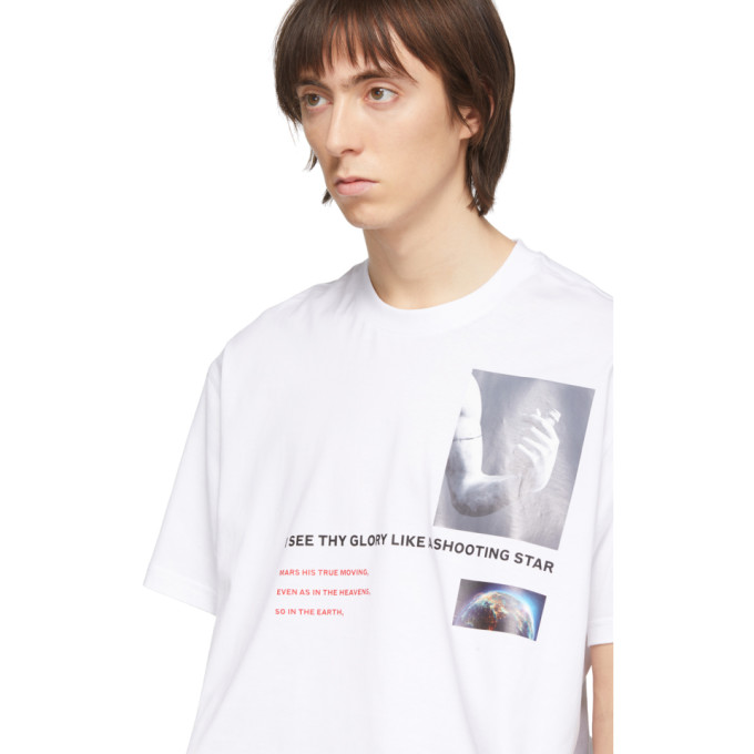BURBERRY BURBERRY WHITE MONTAGE T-SHIRT