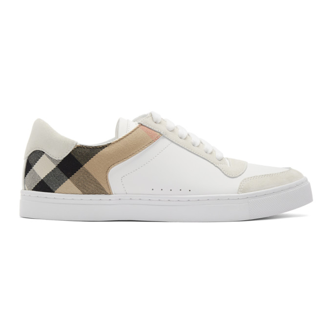 BURBERRY BURBERRY WHITE NEW REETH SNEAKERS