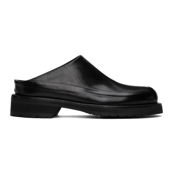 ANN DEMEULEMEESTER ANN DEMEULEMEESTER BLACK LEATHER MORESCO LOAFERS