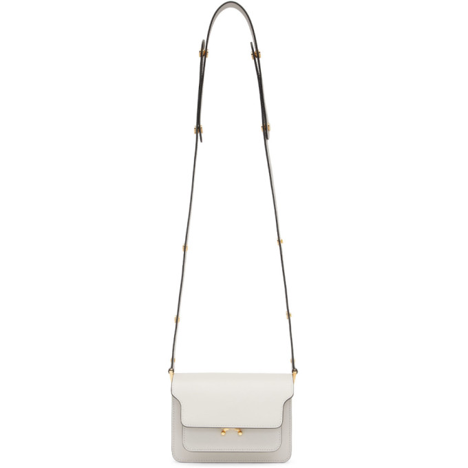 Marni // Grey Mini Trunk Shoulder Bag – VSP Consignment