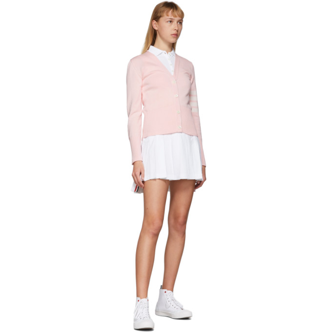 THOM BROWNE THOM BROWNE WHITE SLEEVELESS TENNIS DRESS