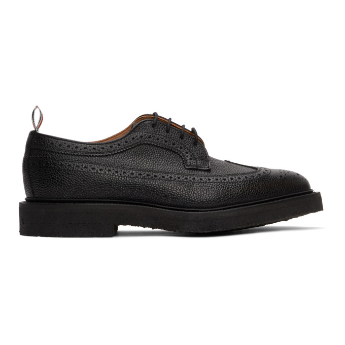 THOM BROWNE THOM BROWNE BLACK CLASSIC LONGWING BROGUES