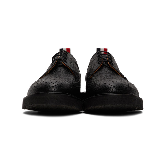 THOM BROWNE THOM BROWNE BLACK CLASSIC LONGWING BROGUES