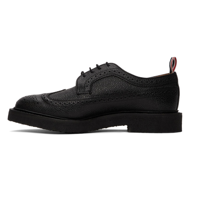 THOM BROWNE THOM BROWNE BLACK CLASSIC LONGWING BROGUES