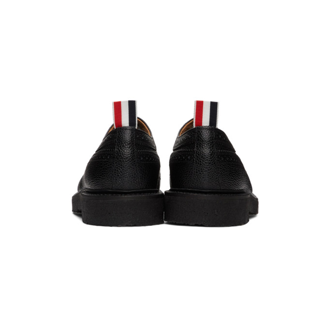 THOM BROWNE THOM BROWNE BLACK CLASSIC LONGWING BROGUES