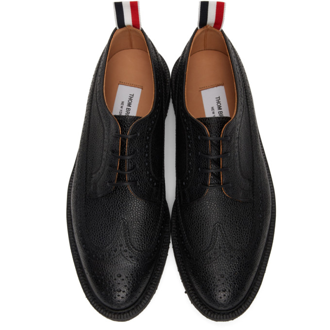 THOM BROWNE THOM BROWNE BLACK CLASSIC LONGWING BROGUES