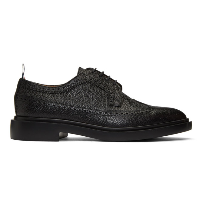 THOM BROWNE THOM BROWNE BLACK CLASSIC LONGWING BROGUES
