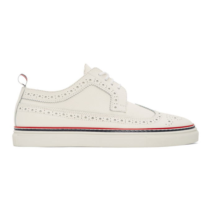 THOM BROWNE THOM BROWNE OFF-WHITE CUPSOLE LONGWING BROGUES