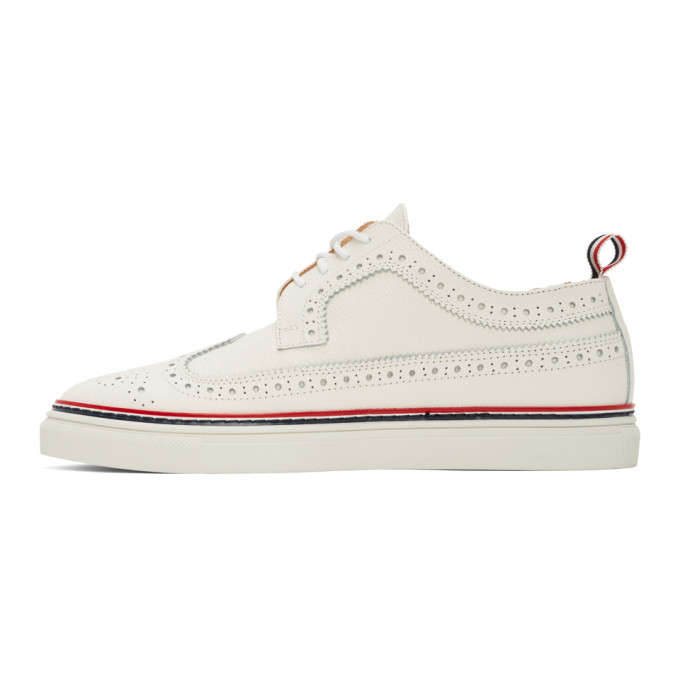 THOM BROWNE THOM BROWNE OFF-WHITE CUPSOLE LONGWING BROGUES