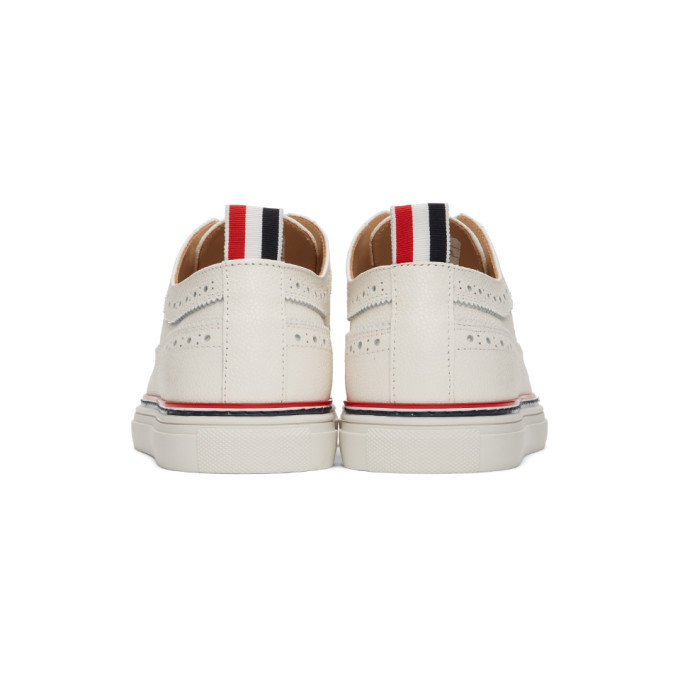 THOM BROWNE THOM BROWNE OFF-WHITE CUPSOLE LONGWING BROGUES