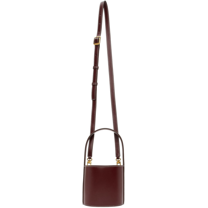 STAUD STAUD BURGUNDY MINI BISSETT BAG