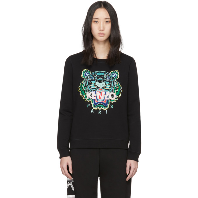 KENZO KENZO BLACK TIGER SWEATSHIRT