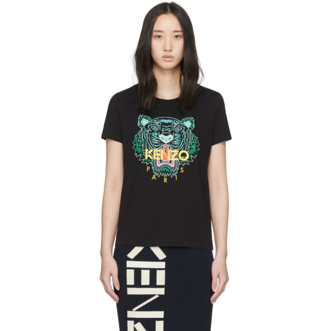 KENZO KENZO BLACK TIGER T-SHIRT