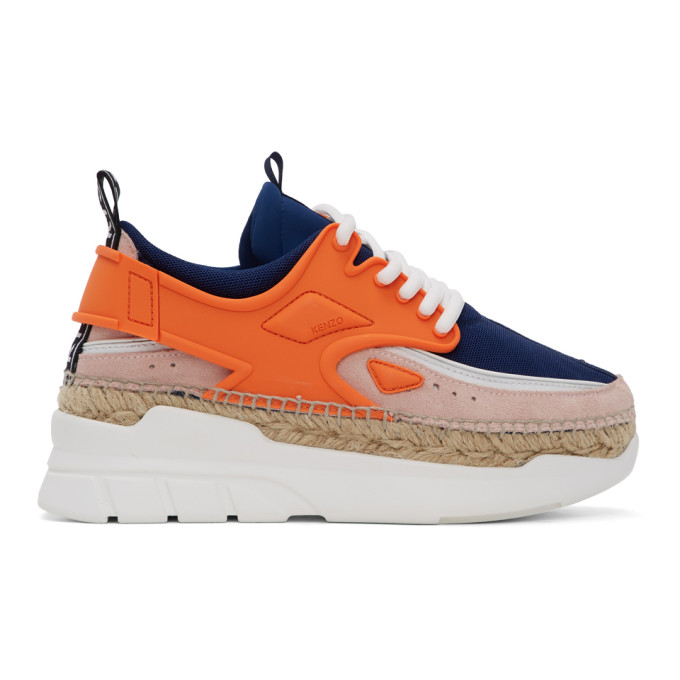 KENZO KENZO ORANGE K-LASTIC SNEAKERS