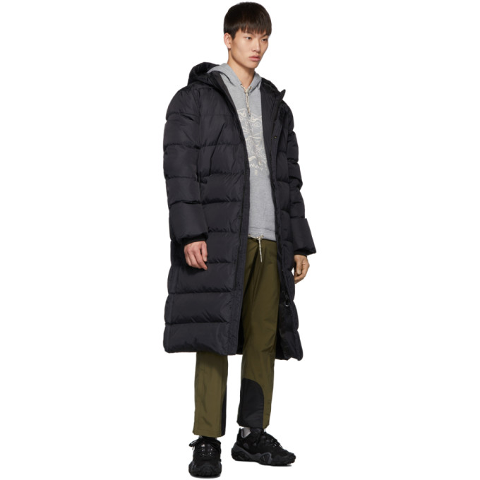KENZO KENZO BLACK DOWN QUILTED CAPSULE EXPEDITION PUFFER COAT