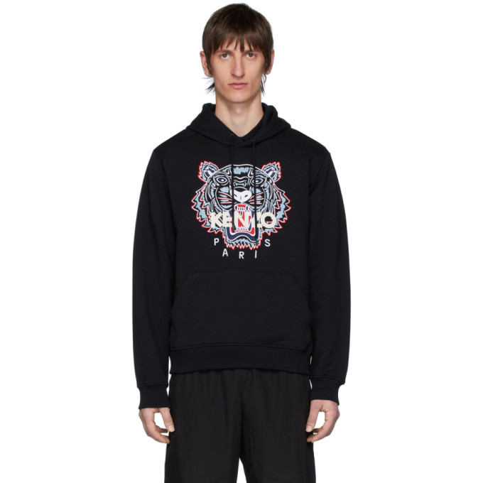 KENZO KENZO BLACK TIGER HOODIE