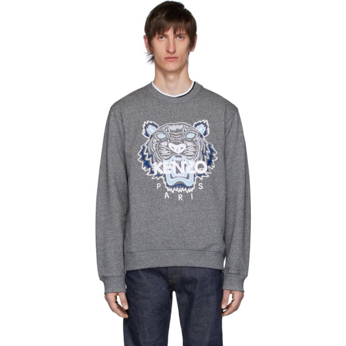 KENZO KENZO GREY TIGER SWEATSHIRT