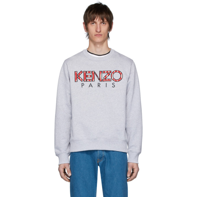 kenzo embroidered logo sweatshirt