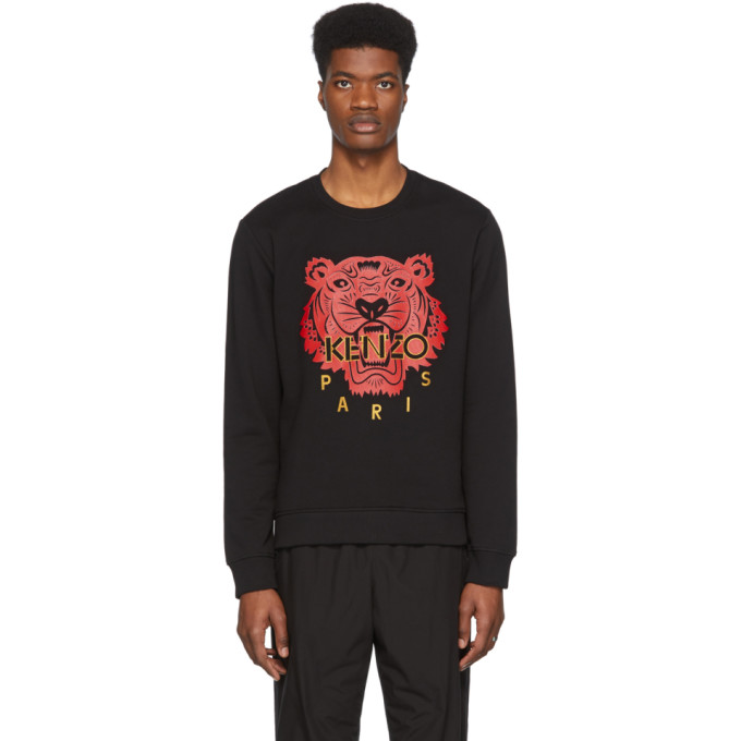 kenzo tiger classic sweatshirt black