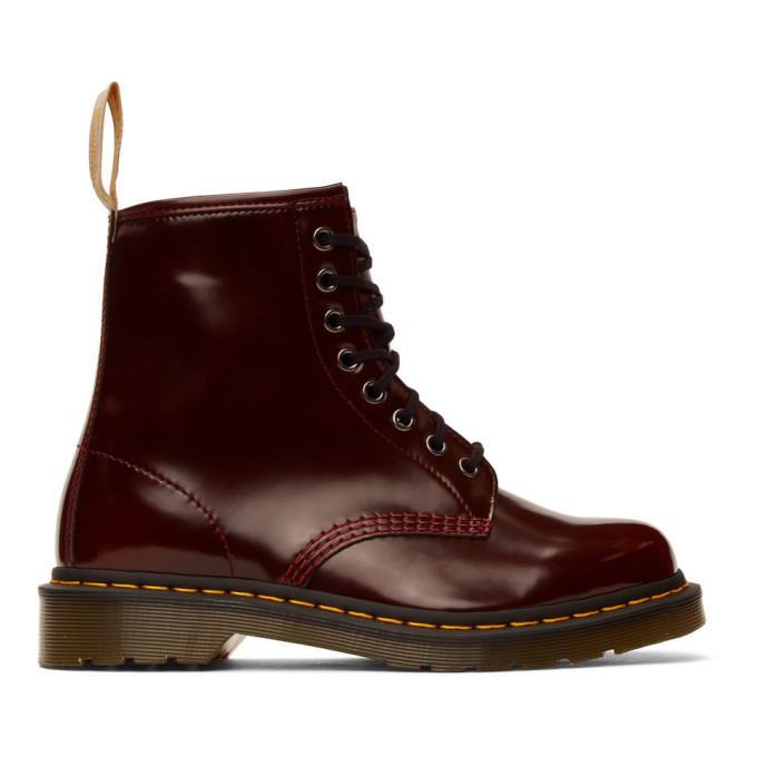 DR. MARTENS' DR. MARTENS RED VEGAN 1460 BOOTS