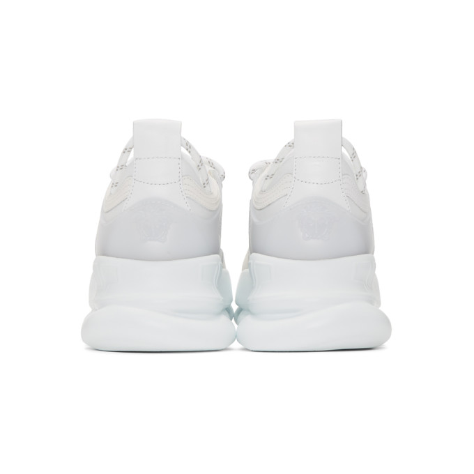 VERSACE VERSACE WHITE CHAIN REACTION SNEAKERS