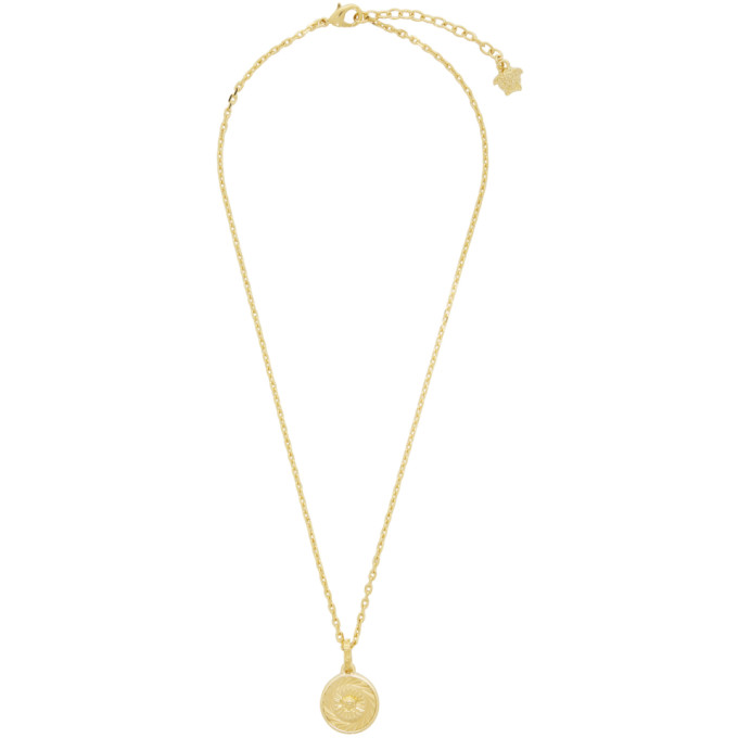 Versace Gold Medusa Pendant Necklace 