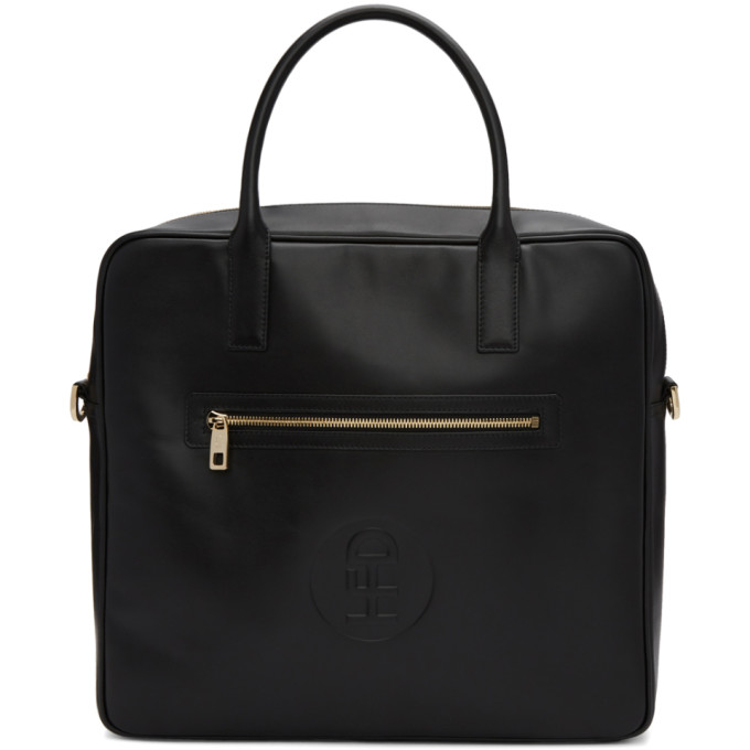 Honey Fucking Dijon Black Leather Travel Tote In 1 Black