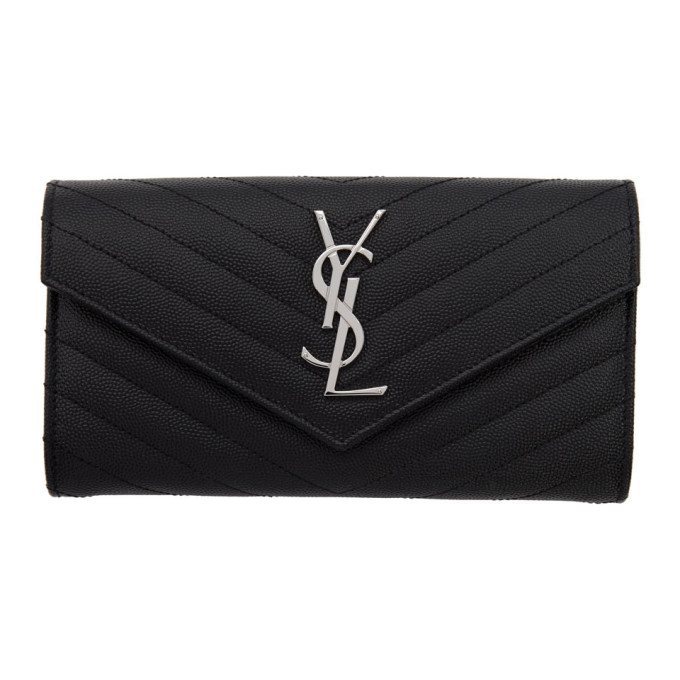ysl wallet white