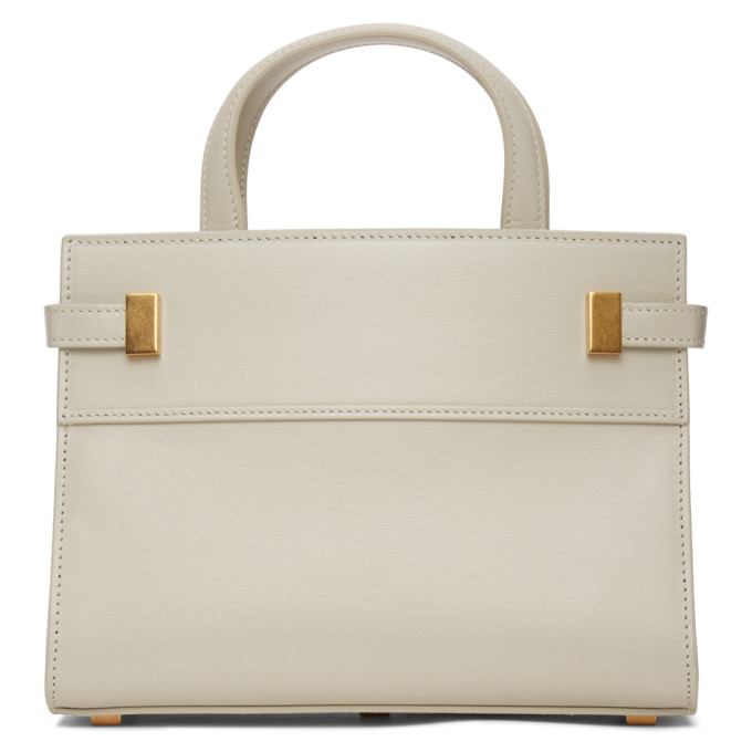 Nano noé leather handbag Louis Vuitton White in Leather - 25690868