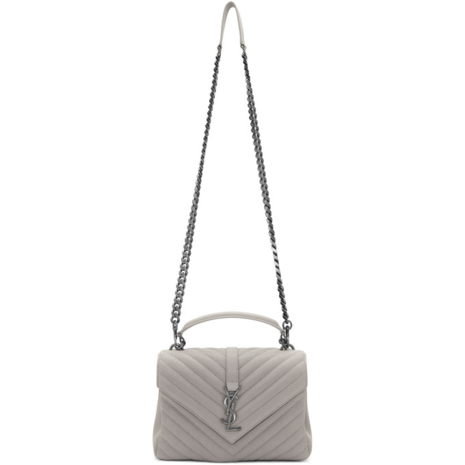 ysl grey college bag