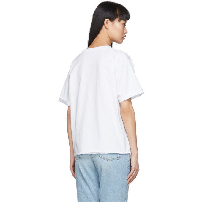 SAINT LAURENT SAINT LAURENT WHITE LOGO T-SHIRT